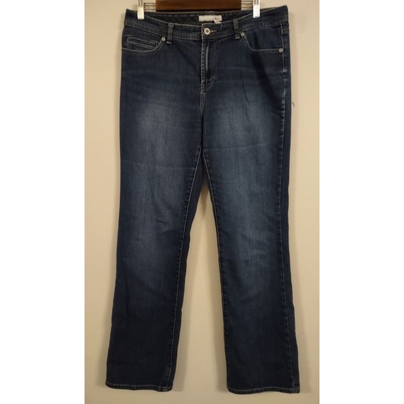 Chicos 1.5 Jeans Womens compared to 10R Blue Straight leg jeans - Picture 1 of 6